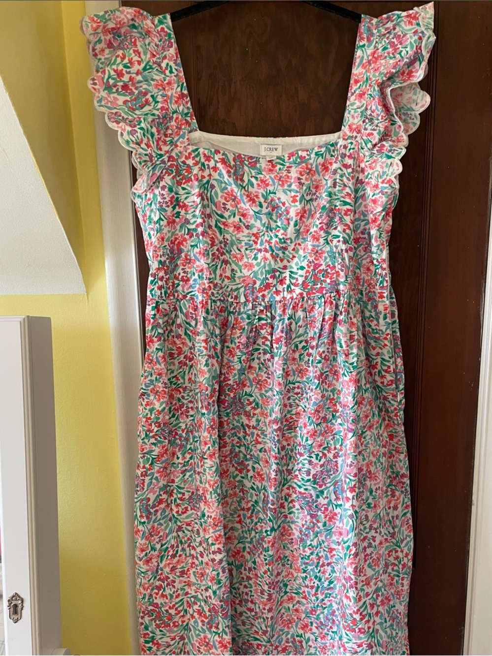 J. Crew Cotton Floral Sleeveless Midi Maxi Dress